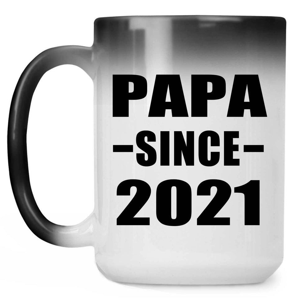 Papa Since 2021 - 15oz Color Changing Mug