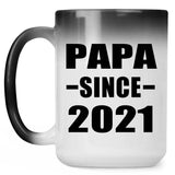 Papa Since 2021 - 15oz Color Changing Mug
