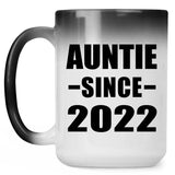 Auntie Since 2022 - 15oz Color Changing Mug