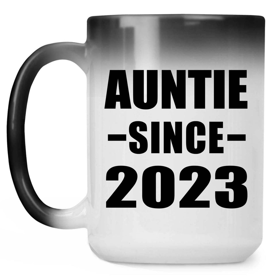 Auntie Since 2023 - 15oz Color Changing Mug