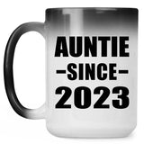 Auntie Since 2023 - 15oz Color Changing Mug