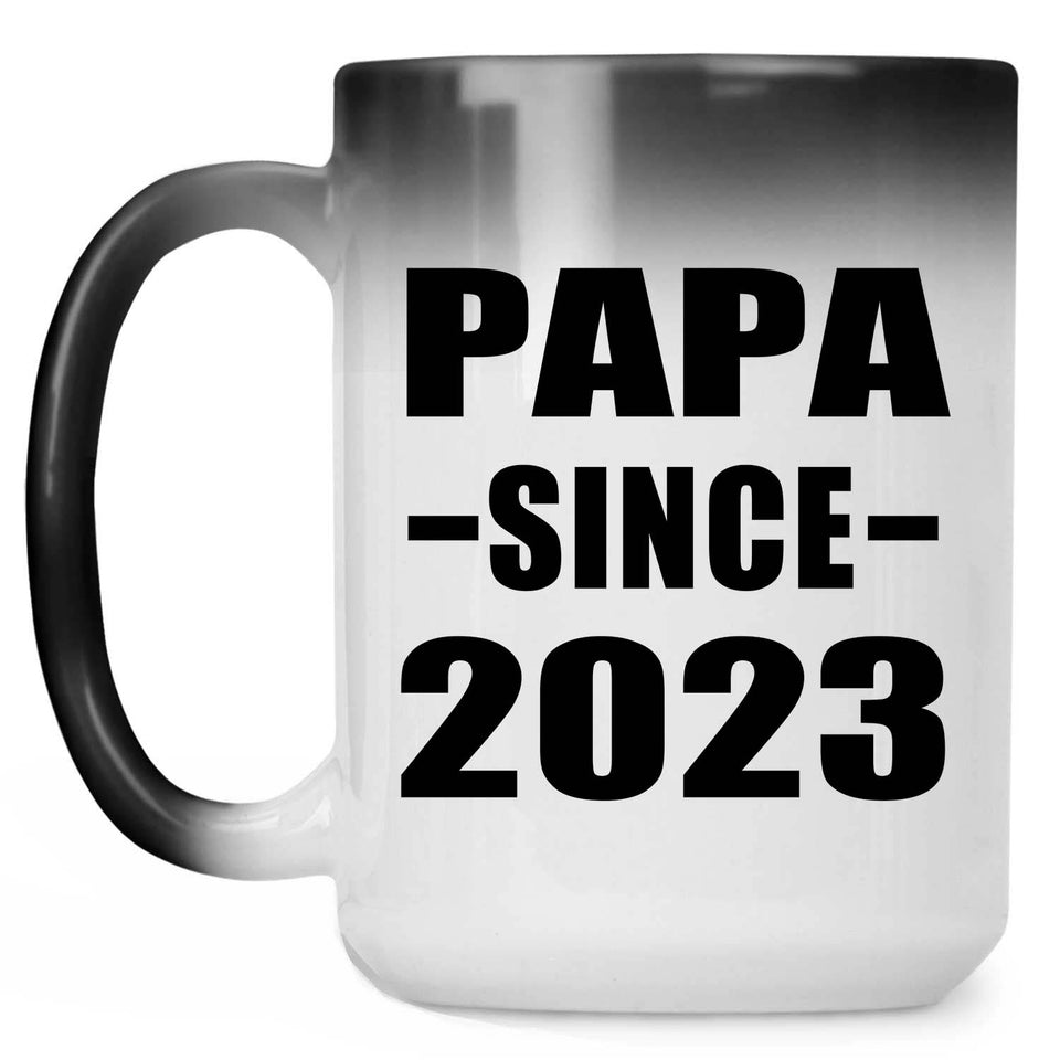 Papa Since 2023 - 15oz Color Changing Mug