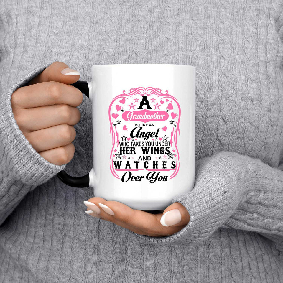 Grandmother Is Like An Angel Takes You Under Her Wings - 15 Oz Color Changing Mug