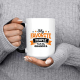 My Favorite People Call Me Grandpa - 15 Oz Color Changing Mug