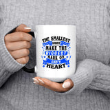 The Smallest Hands Make The Biggest Mark On Dad's Heart - 15 Oz Color Changing Mug