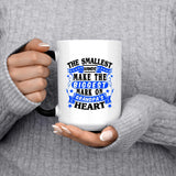 The Smallest Hands Make The Biggest Mark On Grandpa's Heart - 15 Oz Color Changing Mug
