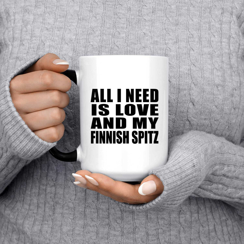 All I Need Is Love And My Finnish Spitz - 15 Oz Color Changing Mug