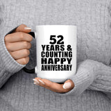 Happy 52nd Anniversary 52 Years & Counting - 15 Oz Color Changing Mug