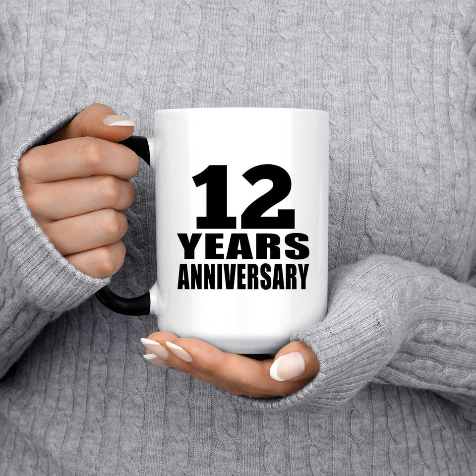 12th Anniversary 12 Years - 15 Oz Color Changing Mug