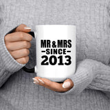 11th Anniversary Mr & Mrs Since 2013 - 15 Oz Color Changing Mug