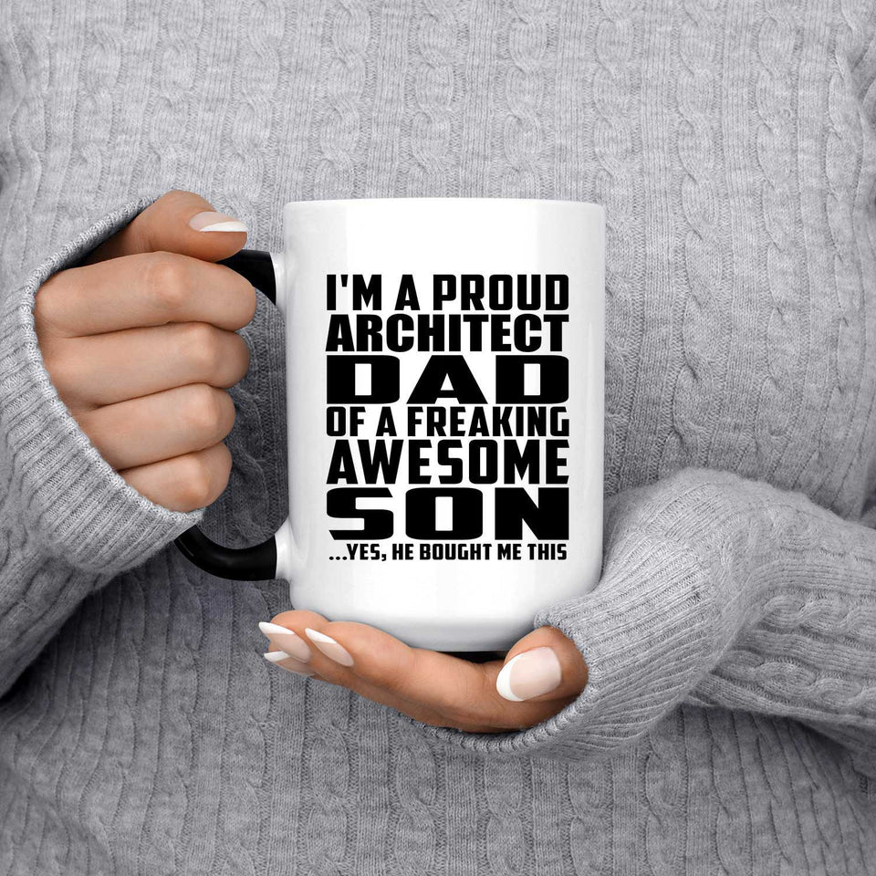 Proud Architect Dad Of Awesome Son - 15 Oz Color Changing Mug