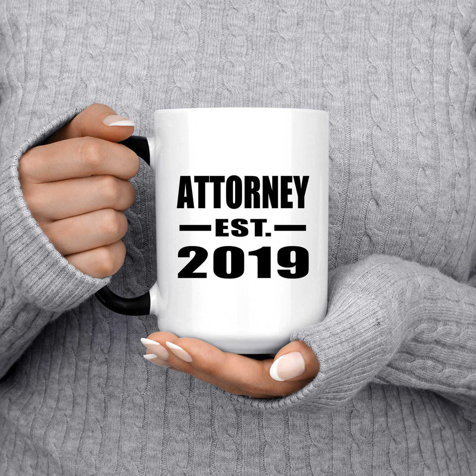 Attorney Established EST. 2019 - 15oz Color Changing Mug