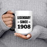 116th Birthday Legendary Since 1908 - 15oz Color Changing Mug