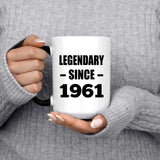 63rd Birthday Legendary Since 1961 - 15oz Color Changing Mug