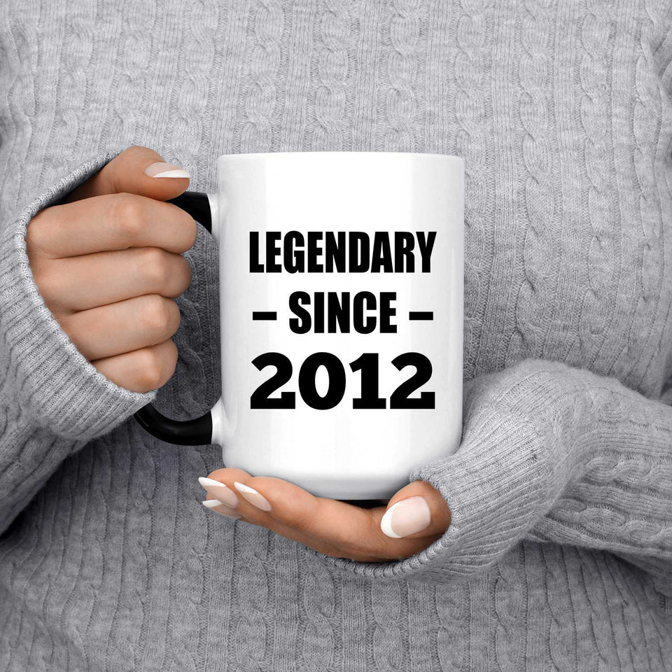 12th Birthday Legendary Since 2012 - 15oz Color Changing Mug