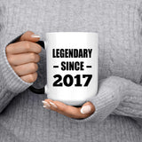 7th Birthday Legendary Since 2017 - 15oz Color Changing Mug