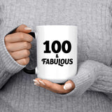 100th Birthday 100 & Fabulous - 15oz Color Changing Mug
