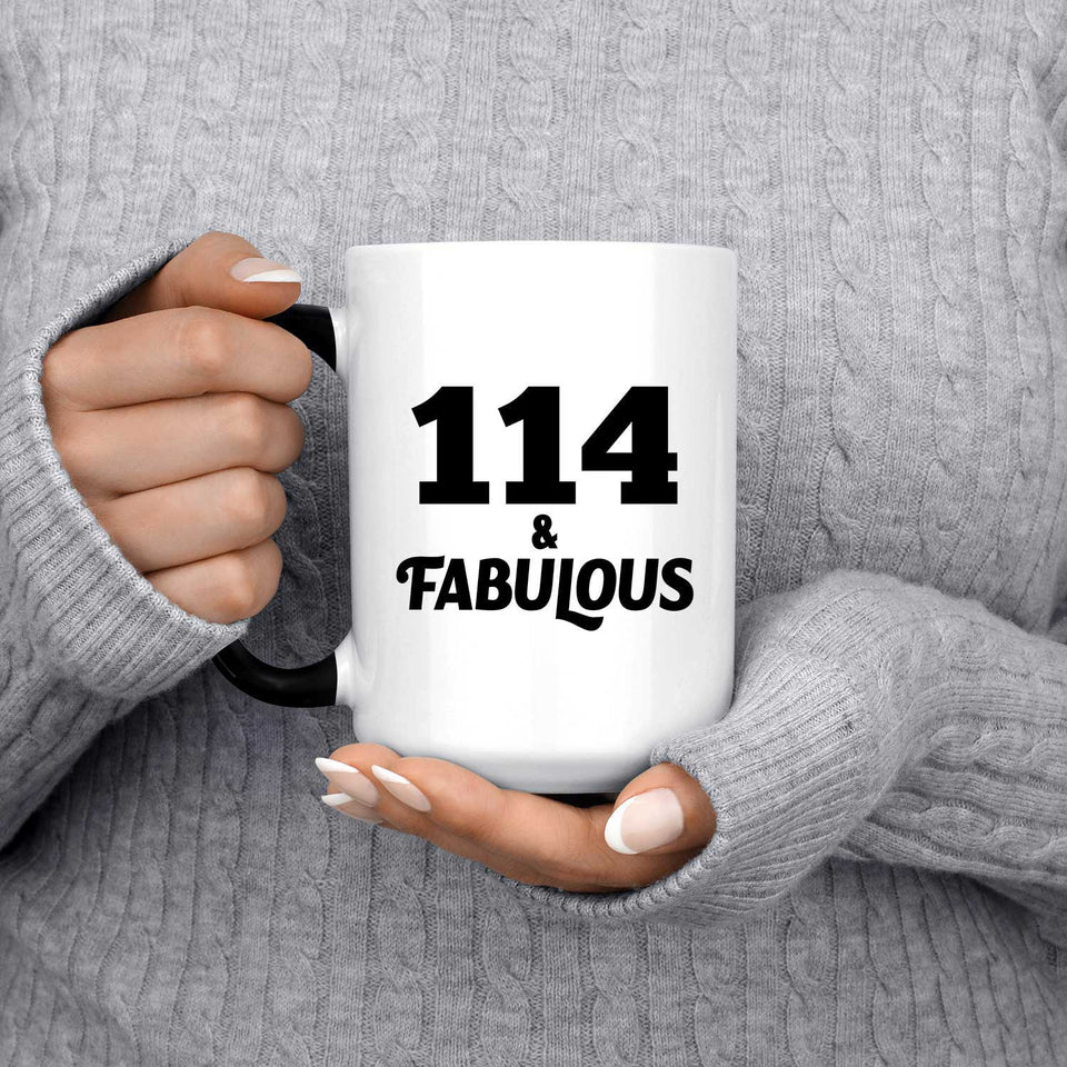 114th Birthday 114 & Fabulous - 15oz Color Changing Mug