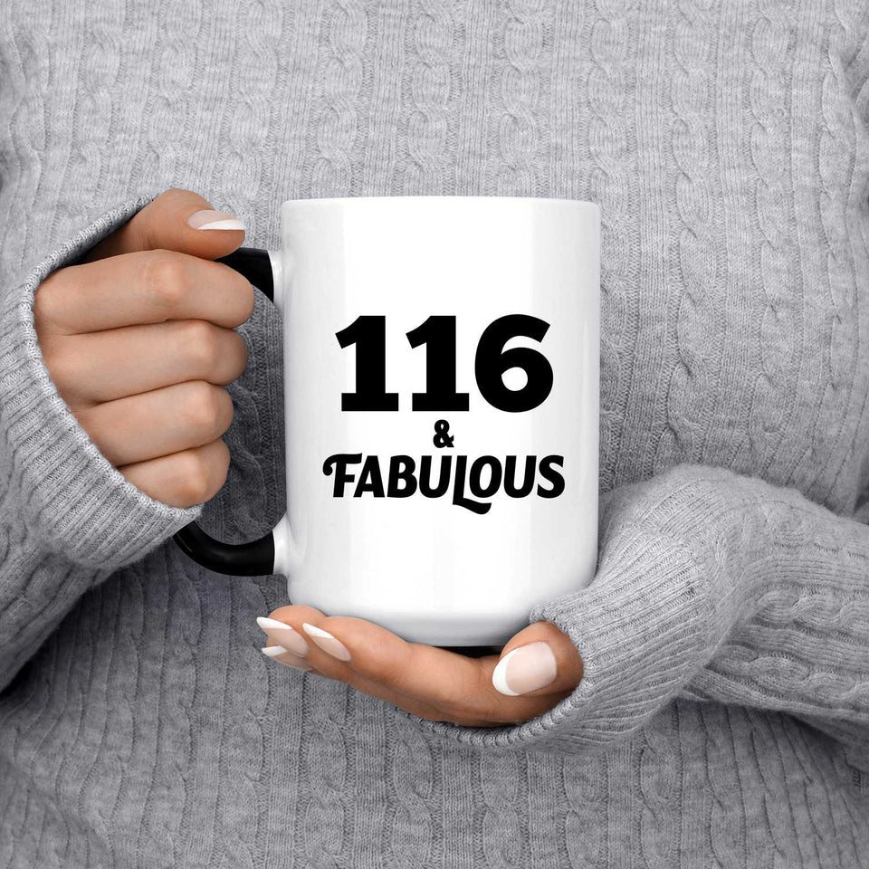 116th Birthday 116 & Fabulous - 15oz Color Changing Mug