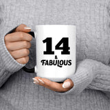 14th Birthday 14 & Fabulous - 15oz Color Changing Mug
