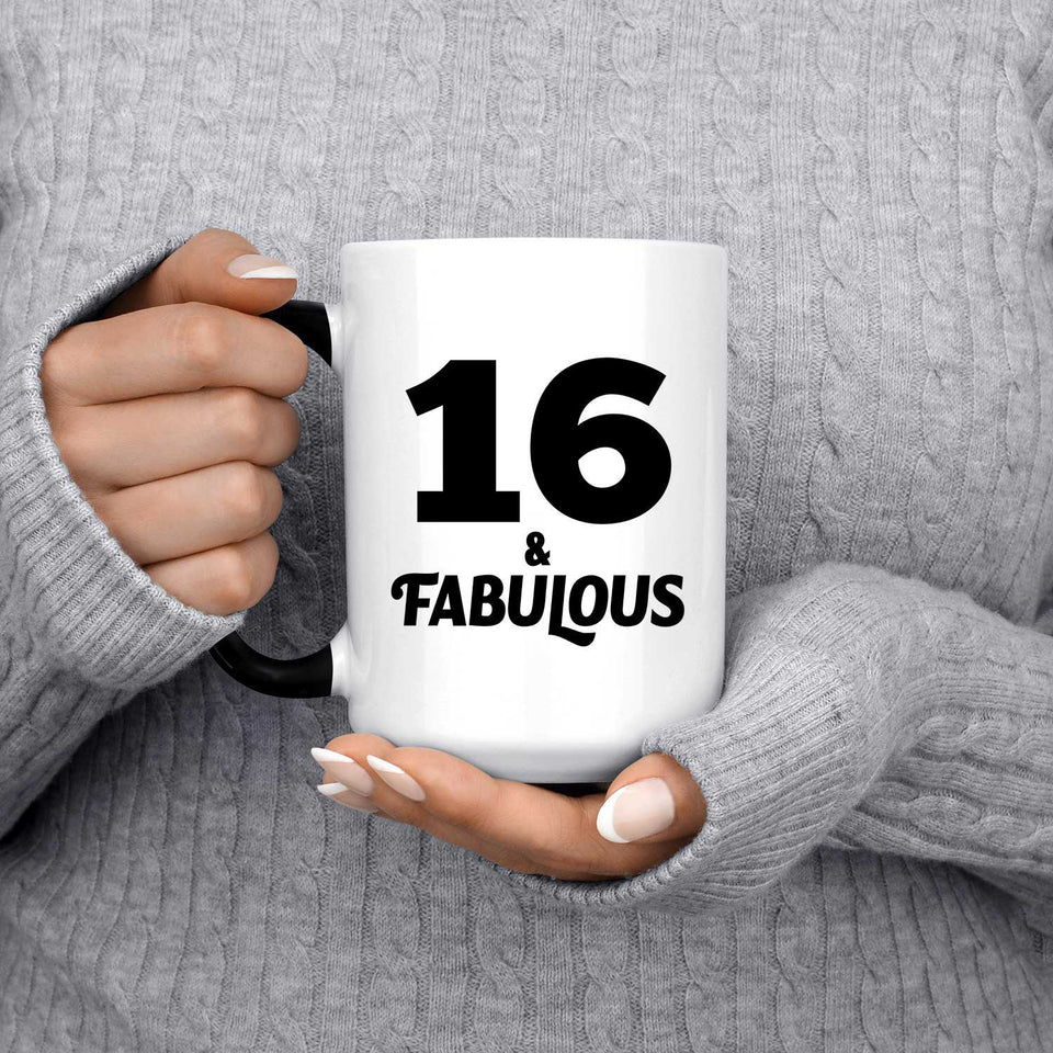 16th Birthday 16 & Fabulous - 15oz Color Changing Mug