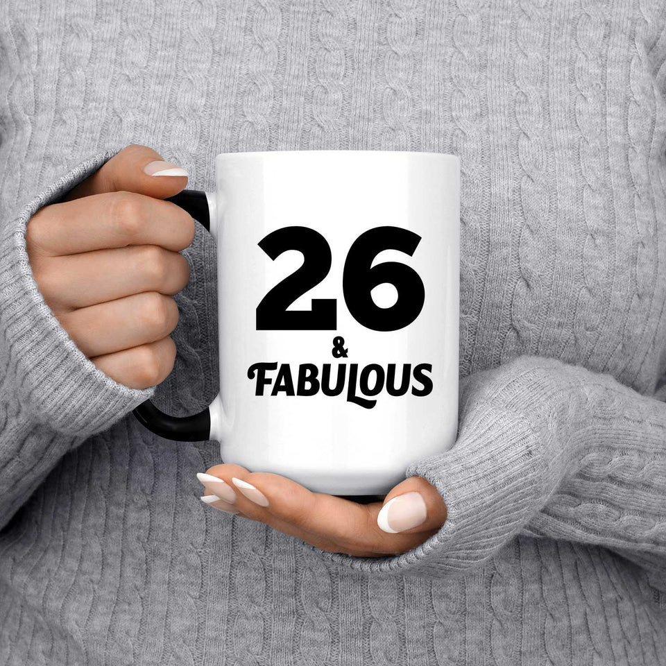 26th Birthday 26 & Fabulous - 15oz Color Changing Mug