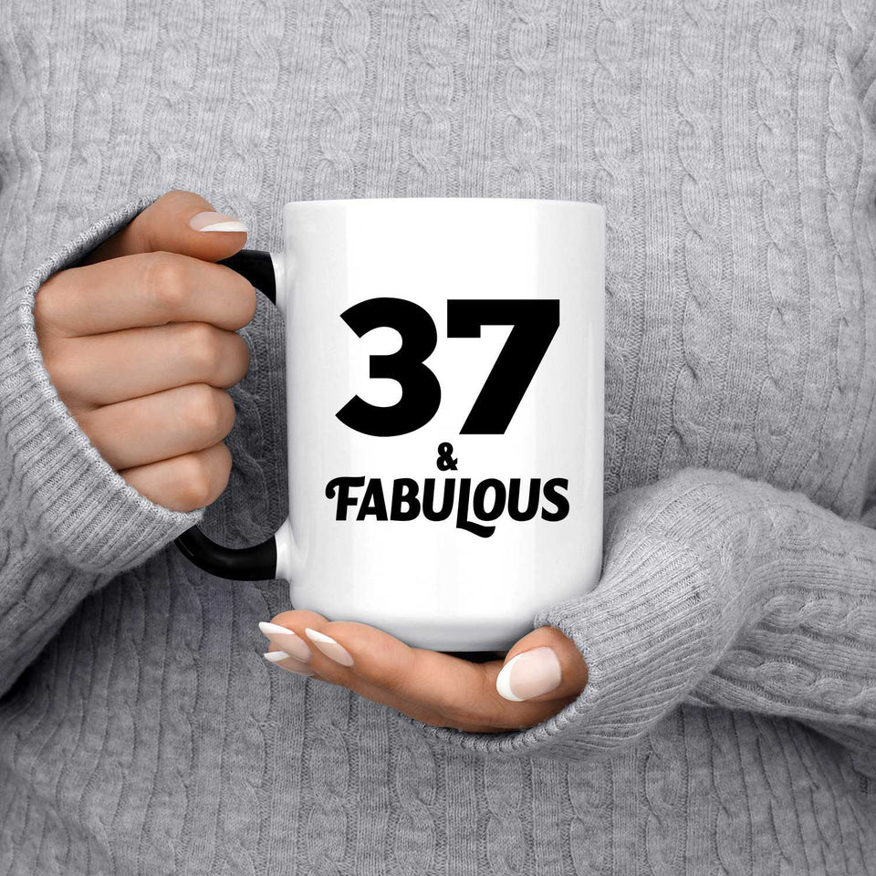 37th Birthday 37 & Fabulous - 15oz Color Changing Mug