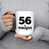 56th Birthday 56 & Fabulous - 15oz Color Changing Mug