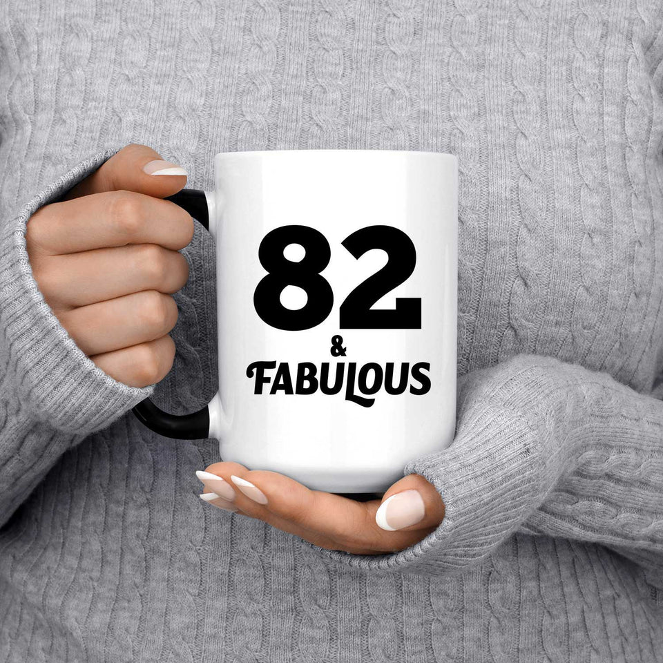 82nd Birthday 82 & Fabulous - 15oz Color Changing Mug