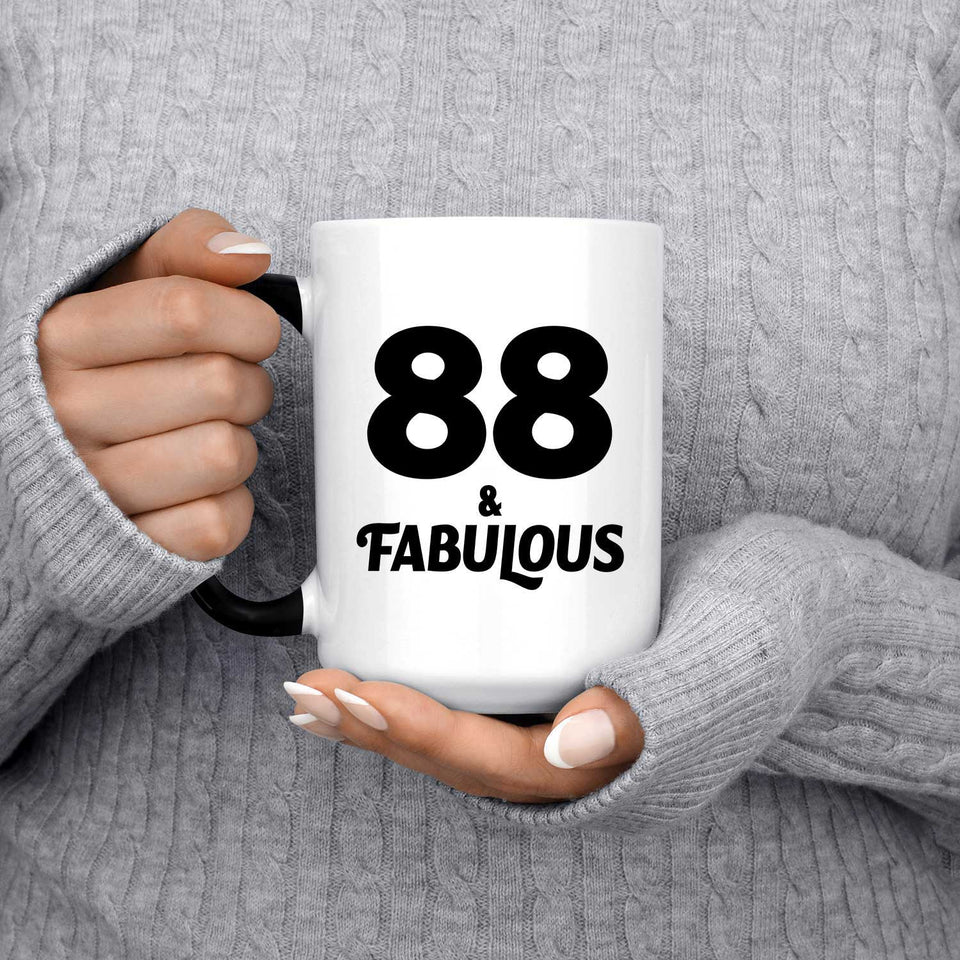 88th Birthday 88 & Fabulous - 15oz Color Changing Mug