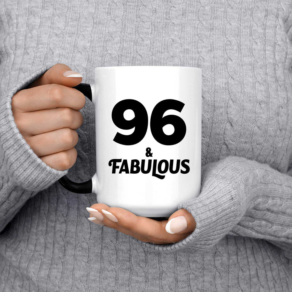 96th Birthday 96 & Fabulous - 15oz Color Changing Mug