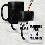 2nd Anniversary Married For Square Root of 4 Years - 15oz Color Changing Mug