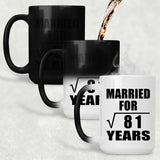 9th Anniversary Married For Square Root of 81 Years - 15oz Color Changing Mug