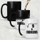 3rd Birthday Square Root of 9 & Fabulous - 15oz Color Changing Mug