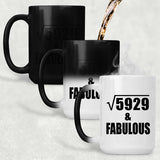 77th Birthday Square Root of 5929 & Fabulous - 15oz Color Changing Mug