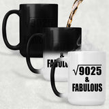 95th Birthday Square Root of 9025 & Fabulous - 15oz Color Changing Mug