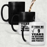 3rd Birthday Took Square Root of 9 Years To Awesome - 15oz Color Changing Mug