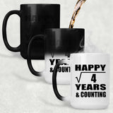 Happy 2nd Anniversary Square Root of 4 Years & Counting - 15oz Color Changing Mug