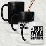 81st Anniversary Square Root of 6561 Years of Mr Perfect - 15oz Color Changing Mug