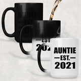 Auntie Established EST. 2021 - 15oz Color Changing Mug