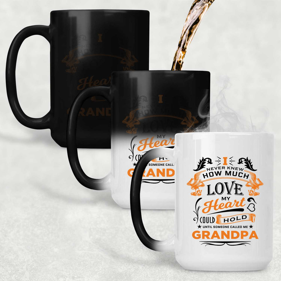 How Much Love Could Hold Until Called Me Grandpa - 15 Oz Color Changing Mug