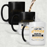 I Get My Attitude From My Awesome Grandma - 15 Oz Color Changing Mug