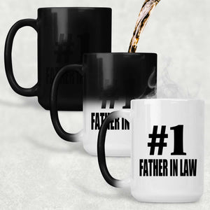 Number One #1 Father In Law - 15 Oz Color Changing Mug