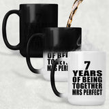 7th Anniversary 7 Years Of Being Mrs Perfect - 15 Oz Color Changing Mug