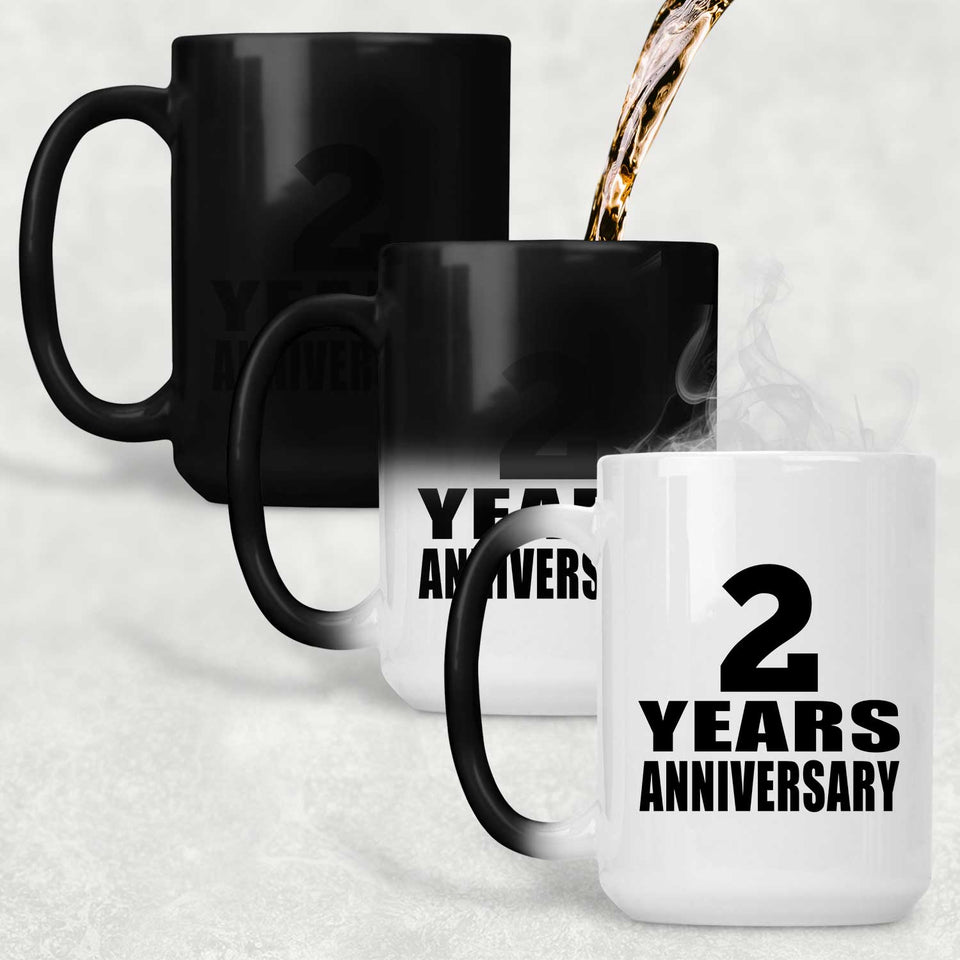 2nd Anniversary 2 Years - 15 Oz Color Changing Mug