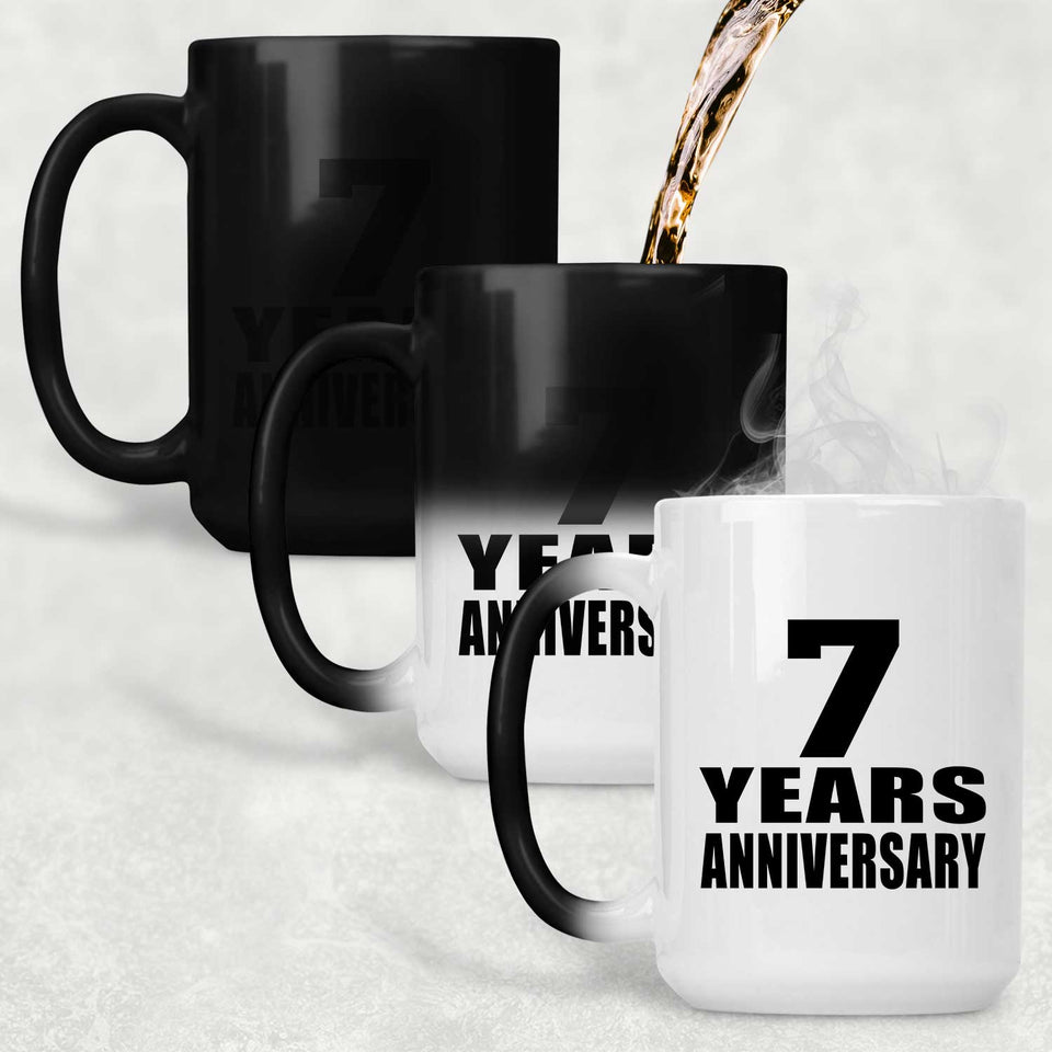 7th Anniversary 7 Years - 15 Oz Color Changing Mug