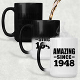 76th Birthday Amazing Since 1948 - 15 Oz Color Changing Mug