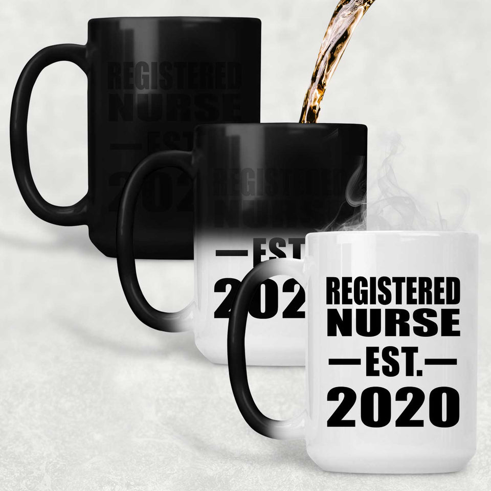 Registered Nurse Established EST. 2020 - 15oz Color Changing Mug