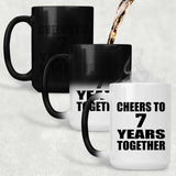 7th Anniversary Cheers To 7 Years Together - 15oz Color Changing Mug