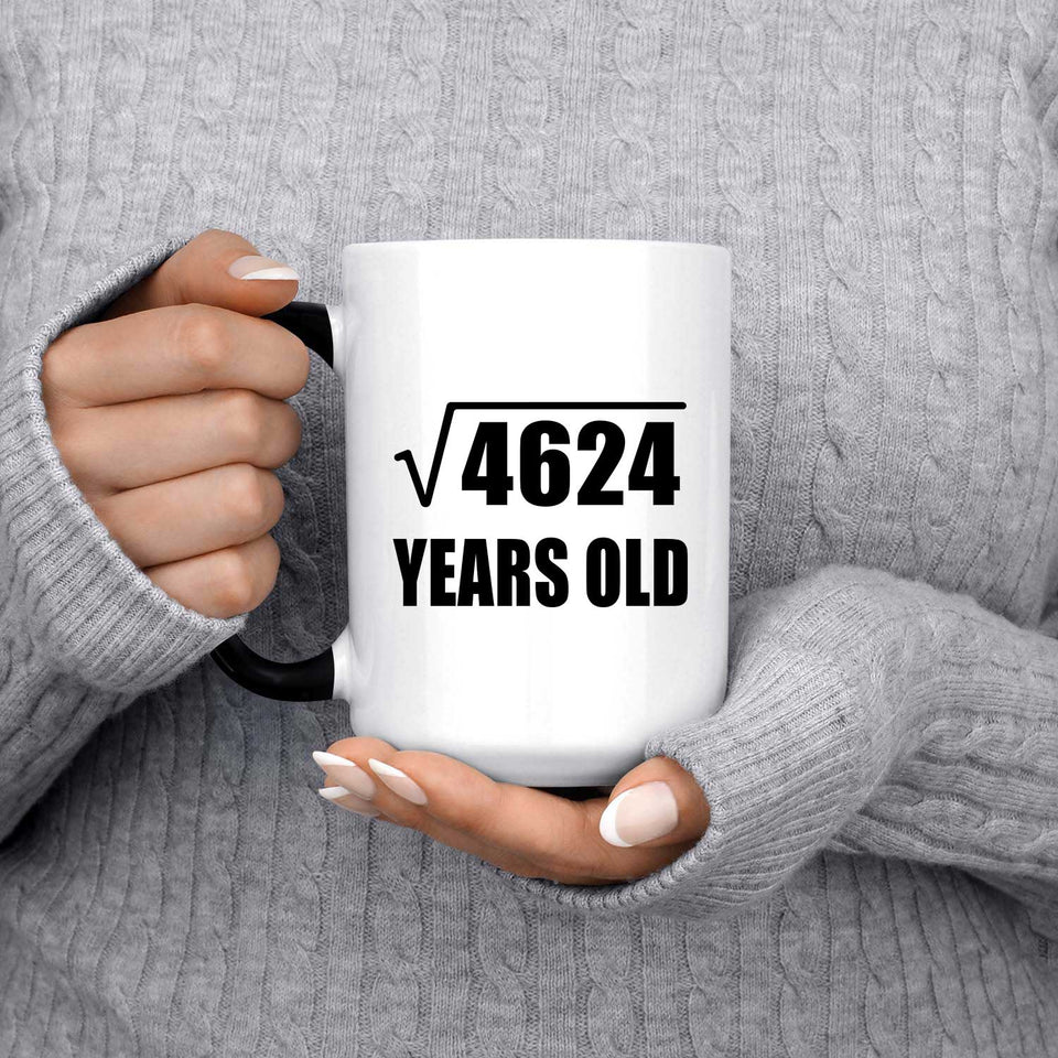 68th Birthday Square Root of 4624 Years Old - 15oz Color Changing Mug